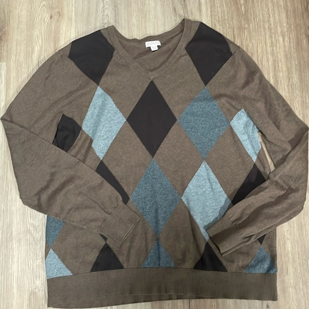 Argyle sweater size XL
